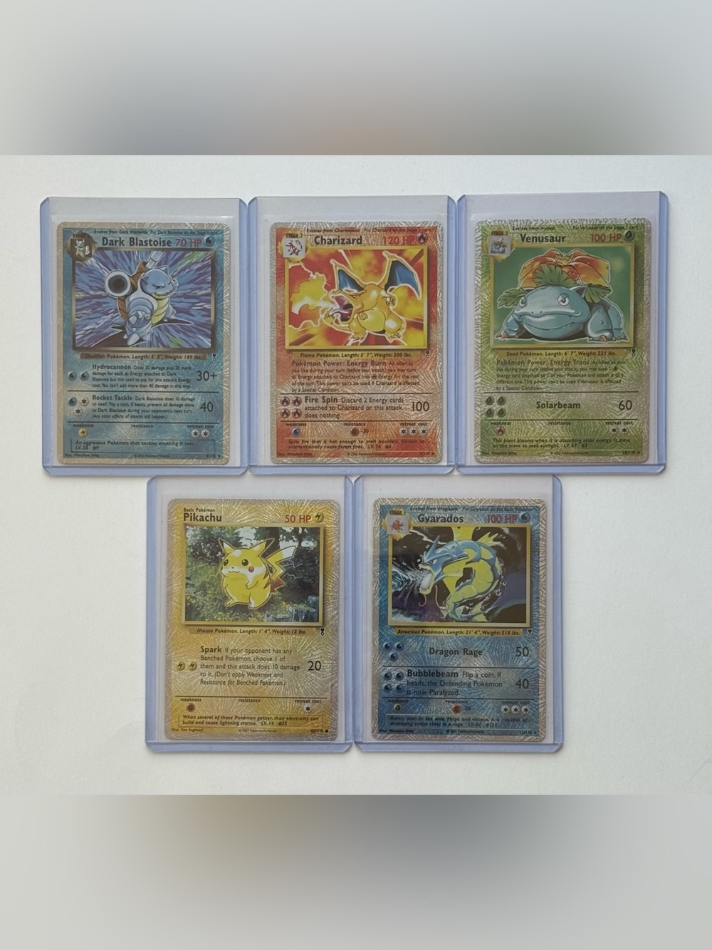 Pokémon LC Card Lot DBlastoise Zard Venusaur Pika Gyarados Fan Art Custom Cards